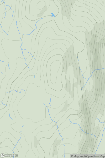 Thumbnail image for Black Fell [Lake District S] showing contour plot for surrounding peak